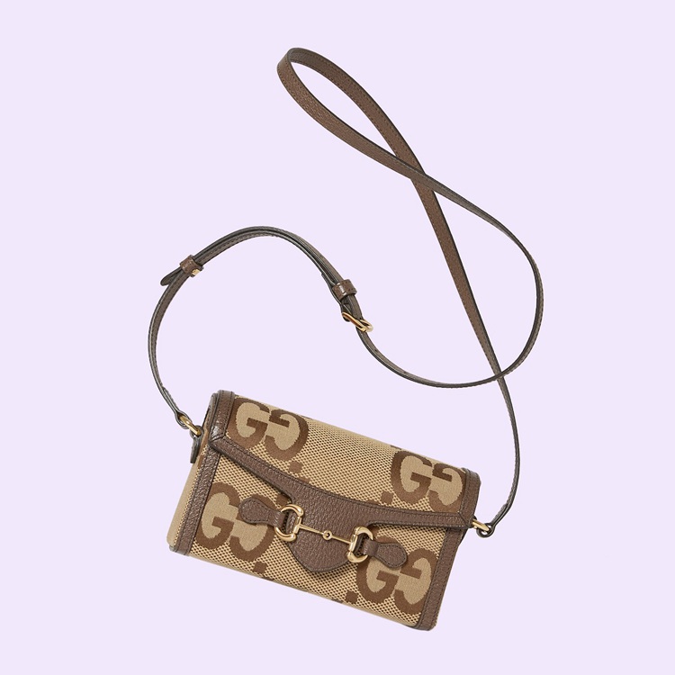 699296.UKMBG.2572.006.100.0000.Light Gucci Horsebit 1955 jumbo GG mini bag